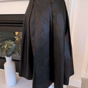 PU Leather Black Skirt